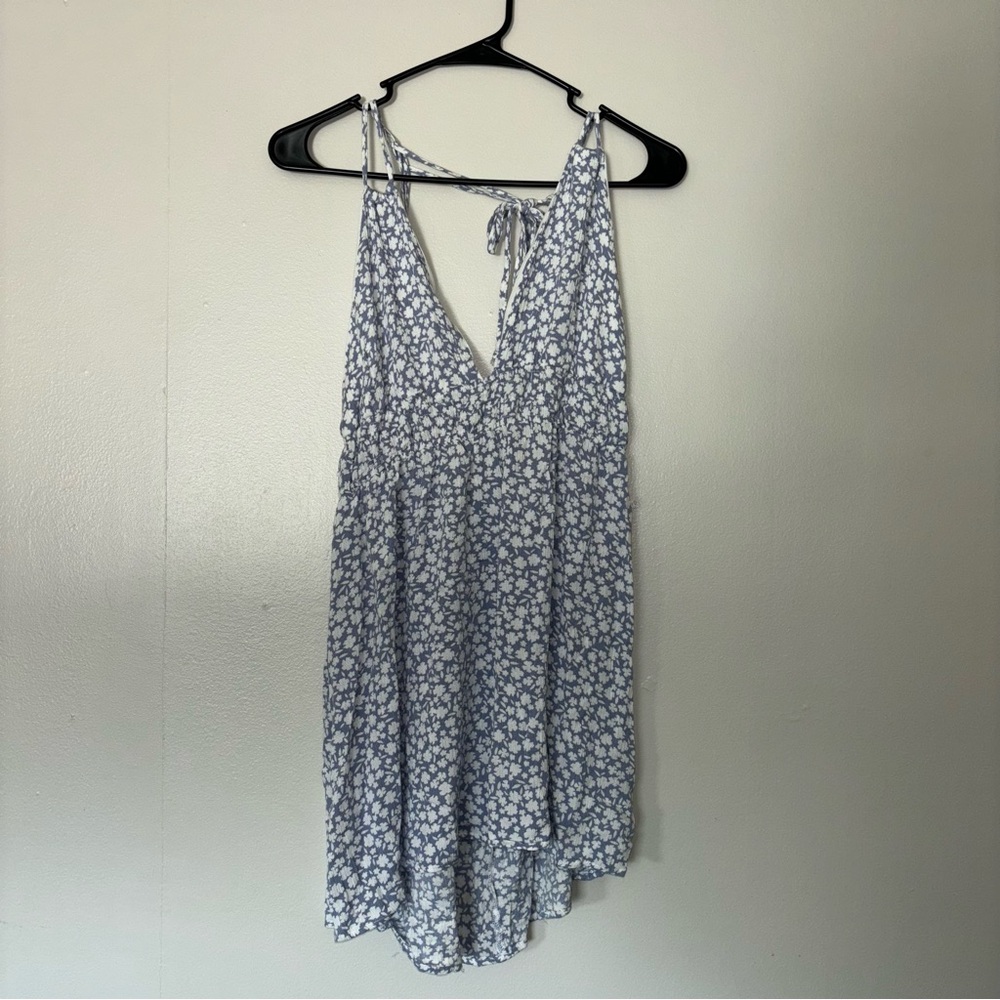 Timing Blue and White floral Patterned Dress